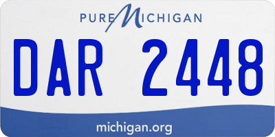 MI license plate DAR2448
