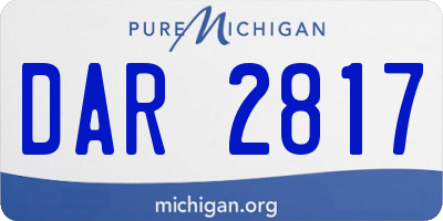 MI license plate DAR2817