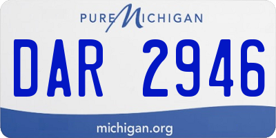 MI license plate DAR2946