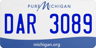 MI license plate DAR3089