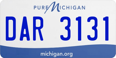 MI license plate DAR3131