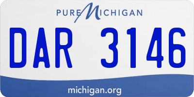 MI license plate DAR3146