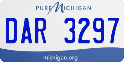 MI license plate DAR3297