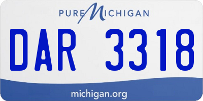 MI license plate DAR3318