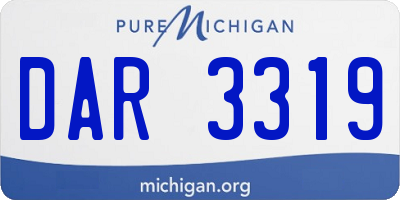 MI license plate DAR3319