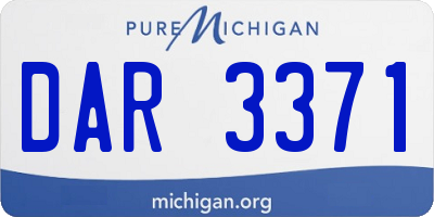 MI license plate DAR3371