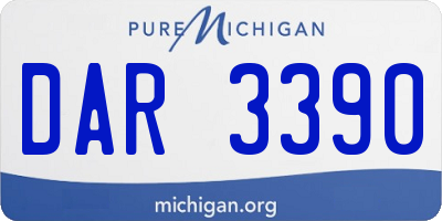 MI license plate DAR3390