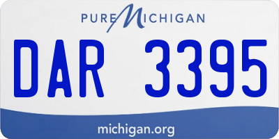 MI license plate DAR3395