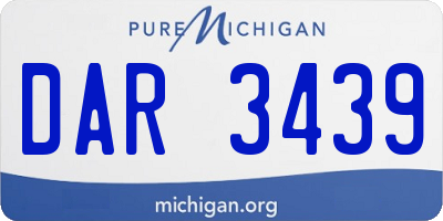 MI license plate DAR3439