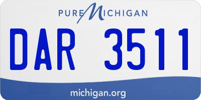 MI license plate DAR3511