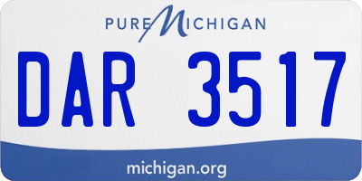 MI license plate DAR3517
