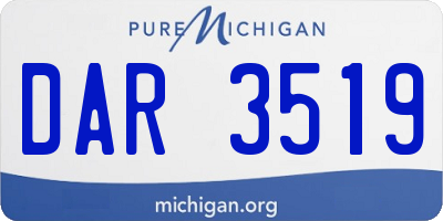 MI license plate DAR3519