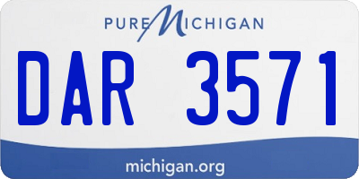 MI license plate DAR3571