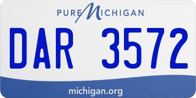 MI license plate DAR3572