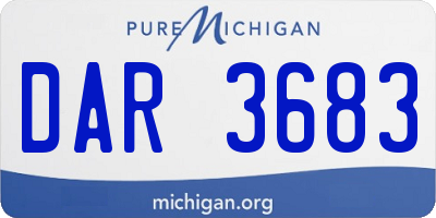 MI license plate DAR3683