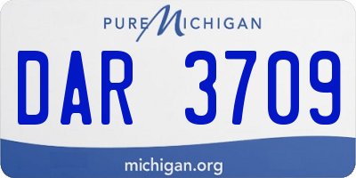MI license plate DAR3709