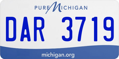 MI license plate DAR3719