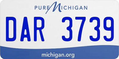 MI license plate DAR3739