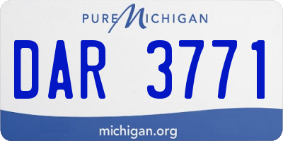 MI license plate DAR3771
