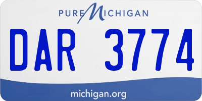 MI license plate DAR3774