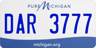 MI license plate DAR3777
