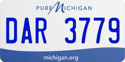 MI license plate DAR3779