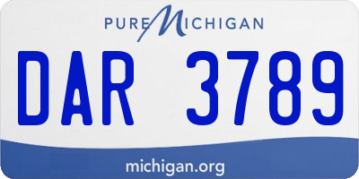 MI license plate DAR3789