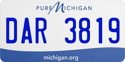 MI license plate DAR3819