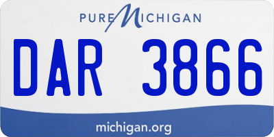 MI license plate DAR3866