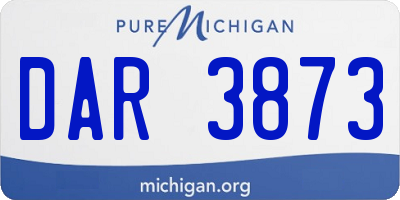 MI license plate DAR3873