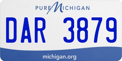 MI license plate DAR3879