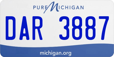 MI license plate DAR3887