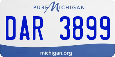 MI license plate DAR3899