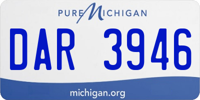 MI license plate DAR3946
