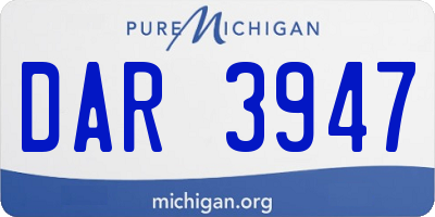 MI license plate DAR3947