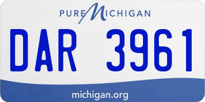 MI license plate DAR3961