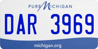 MI license plate DAR3969