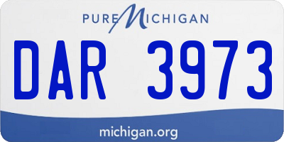 MI license plate DAR3973