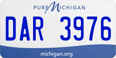MI license plate DAR3976