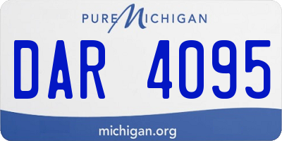 MI license plate DAR4095