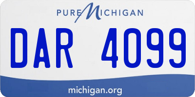 MI license plate DAR4099