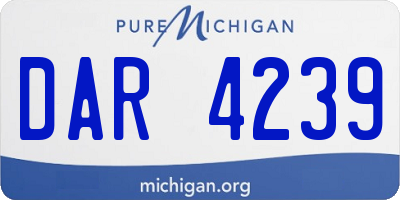 MI license plate DAR4239
