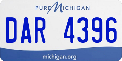 MI license plate DAR4396
