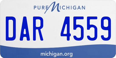 MI license plate DAR4559