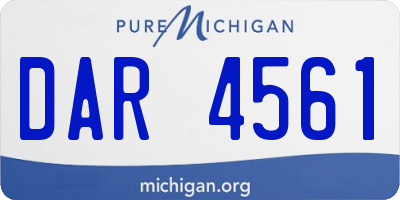 MI license plate DAR4561