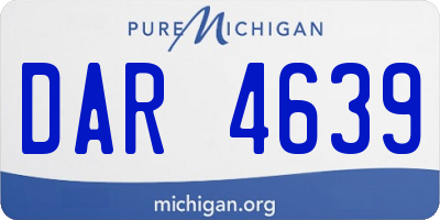 MI license plate DAR4639