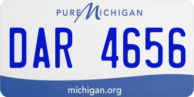 MI license plate DAR4656