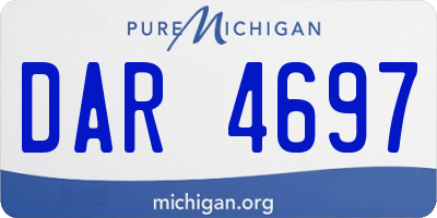 MI license plate DAR4697