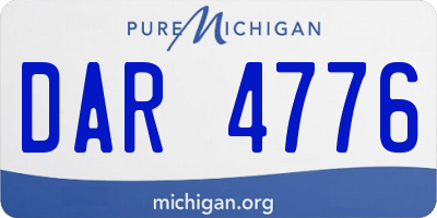 MI license plate DAR4776