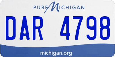 MI license plate DAR4798